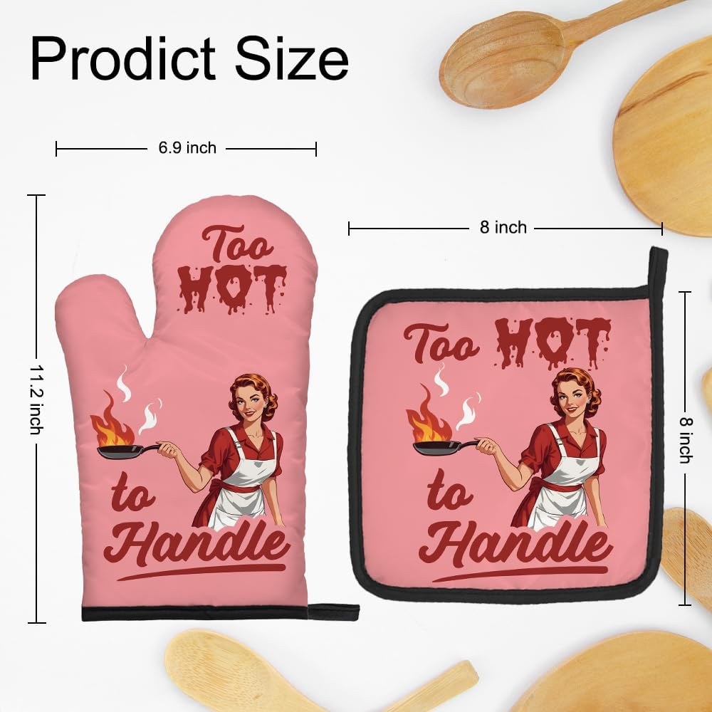 DYJYBMY Too Hot to Handle Potholders Set