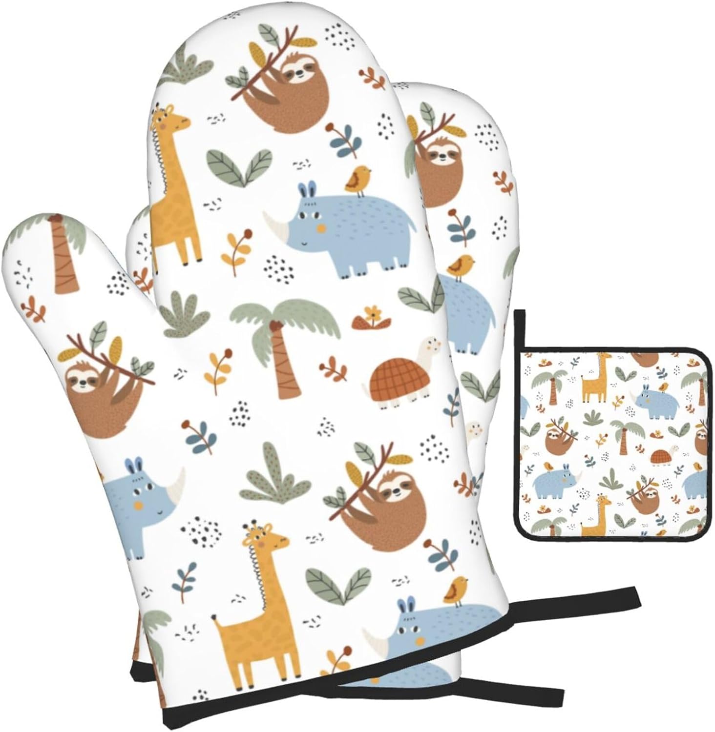 Safe Kitchen Gloves Set for Oven BBQ Use