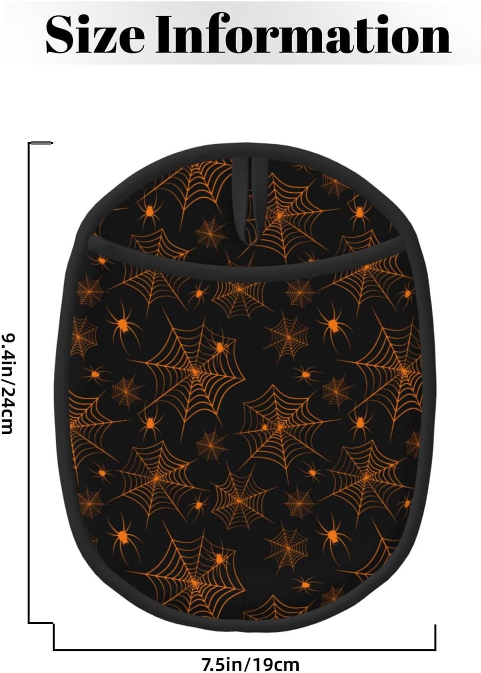 2PCS Halloween Spiderweb Silicone Pot Holder Set