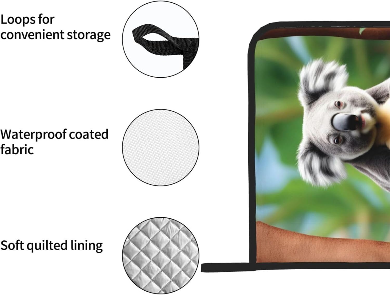 Funny Koalas Potholders 2-Pack Heat Resistant