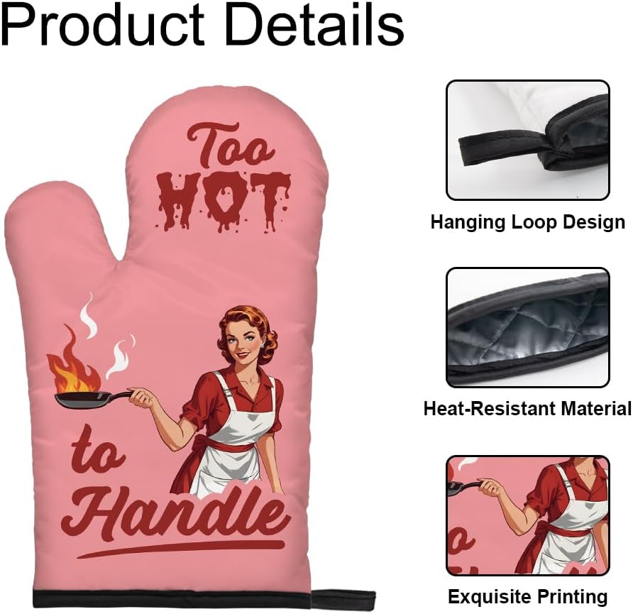 DYJYBMY Too Hot to Handle Potholders Set