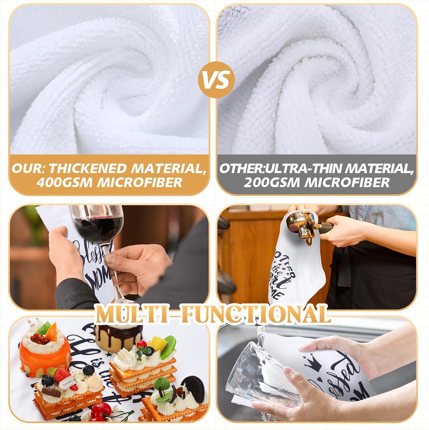 Shinymoon Oven Mitts and Apron Kitchen Gift Set