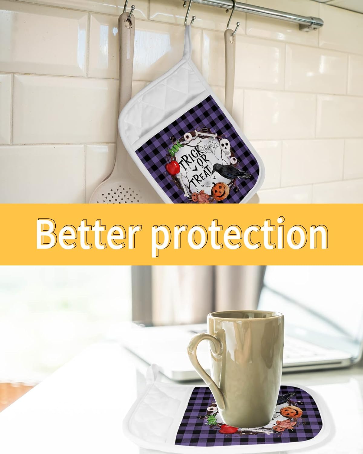 Trick or Treat Kitchen Potholders
