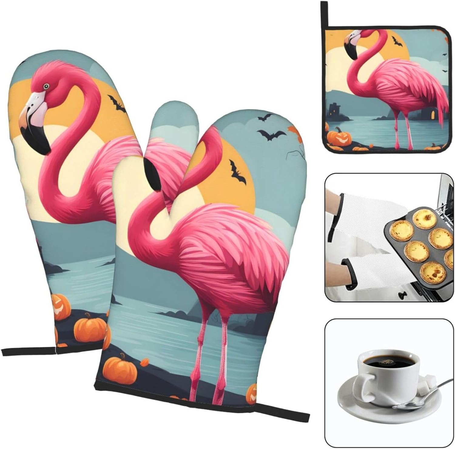 Essential Oven Mitts Pot Holder Set for Baking Cooking