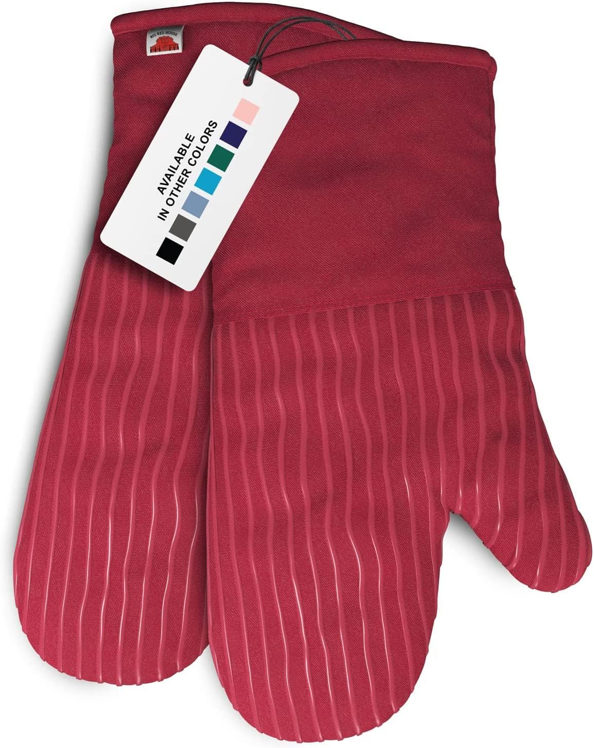 Big Red House Silicone Oven Mitts Set
