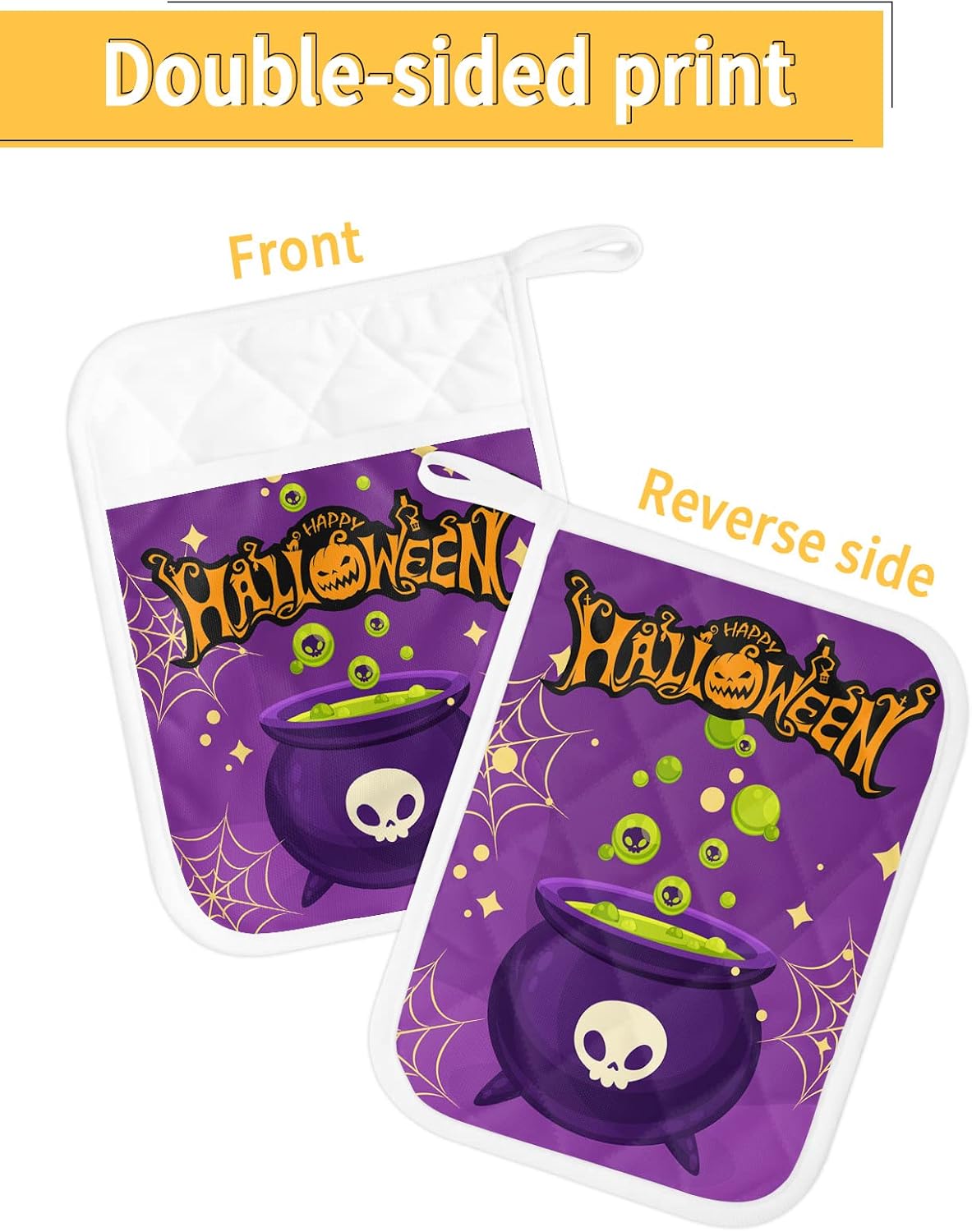 Festive Halloween Witch Pot Holders