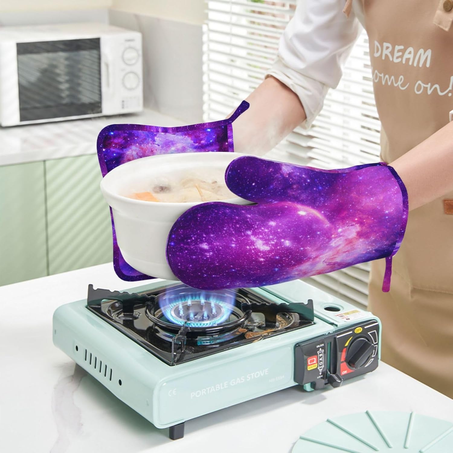 Galaxy Oven Mitts Set