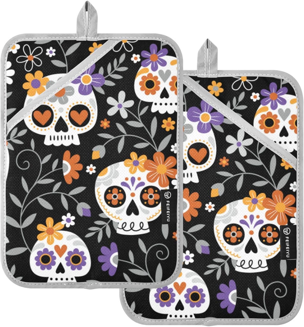 Two-Piece Halloween Potholders for Kitchen Dynamics