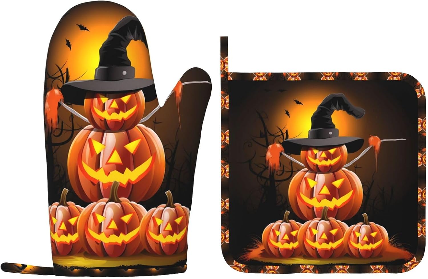 Halloween Oven Mitts Pot Holders