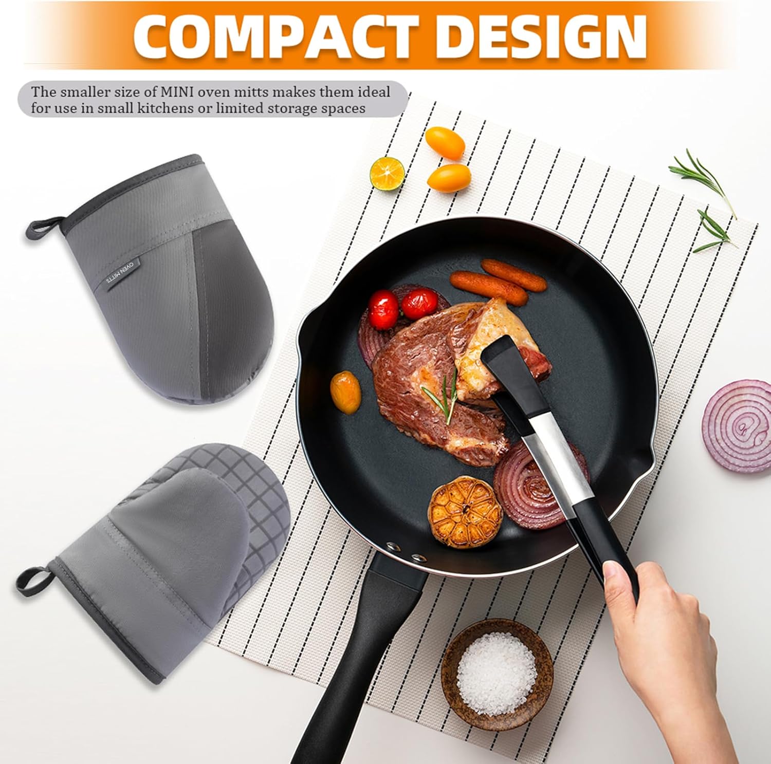 500 Oven Mitts Heat Resistant Kitchen Gloves