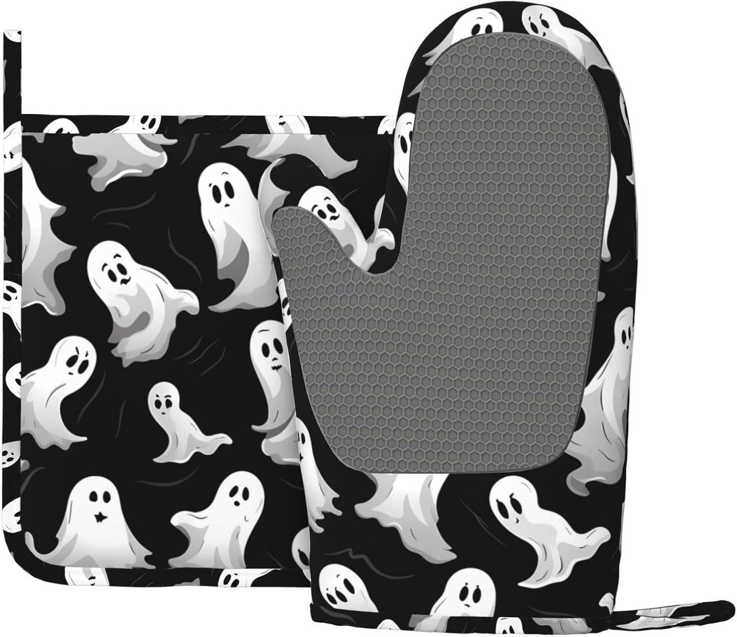 Halloween Silicone Oven Mitts Set