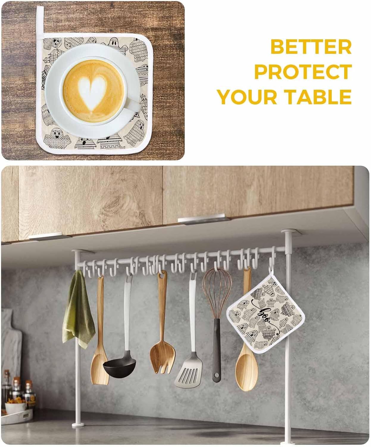 Halloween Geometric Cookware Potholder