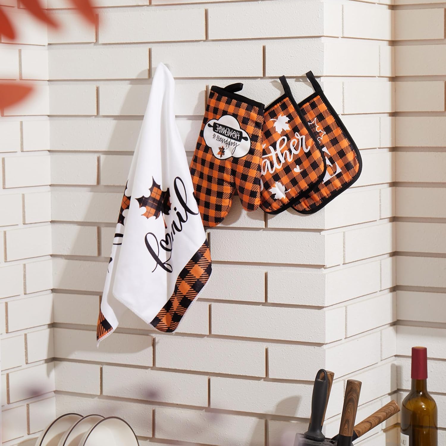 Festive Thanksgiving Buffalo Plaid Set