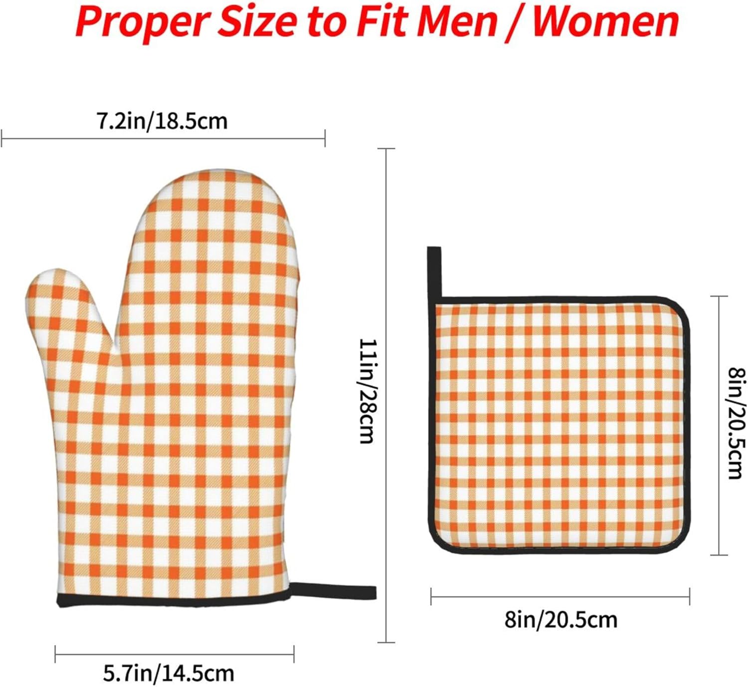 Sketch Art Style Oven Mitts Heat Resistant Pots Cooking Glove Sets