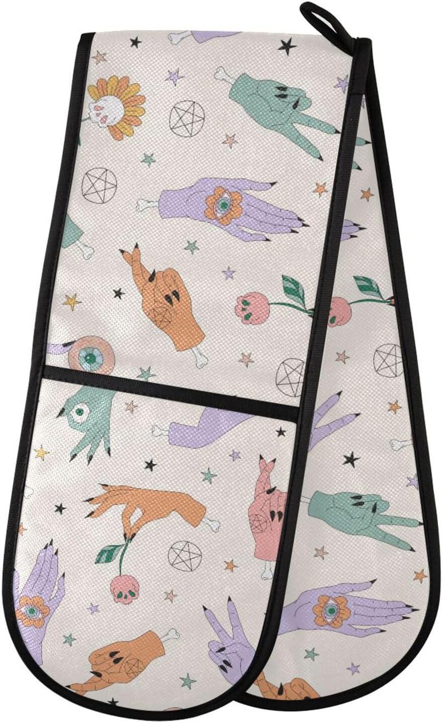 Double Oven Mitts for Safe Cooking