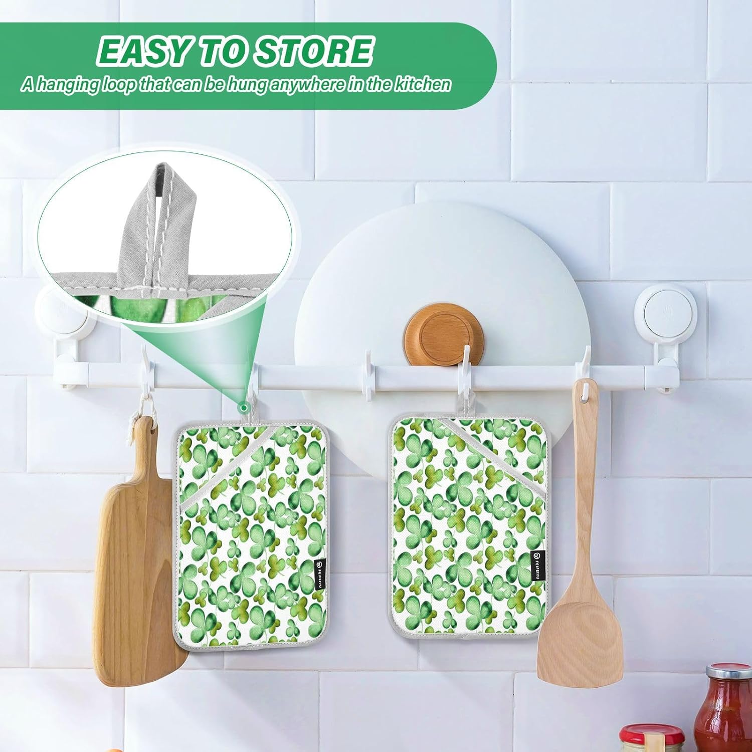 Heat-Resistant Oven Mitts Set by Kcldeci