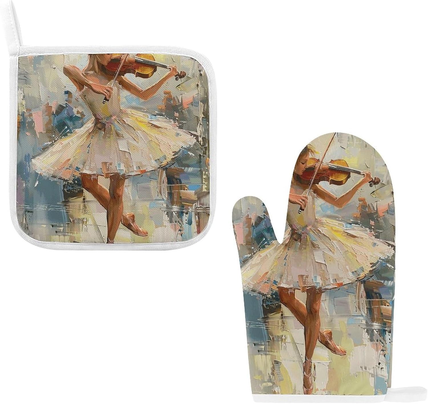 Secure Heat-Resistant Potholders Oven Mitts Set for Kitchen Use