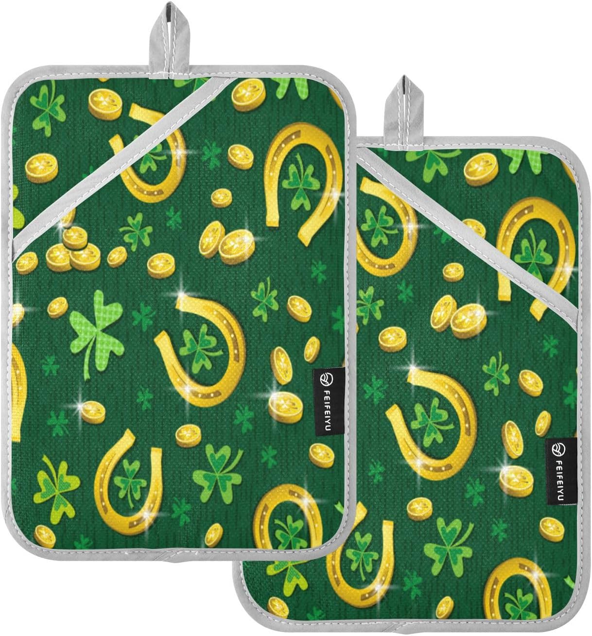 Kcldeci Heat-Resistant Potholders Perfect for Cooking Baking