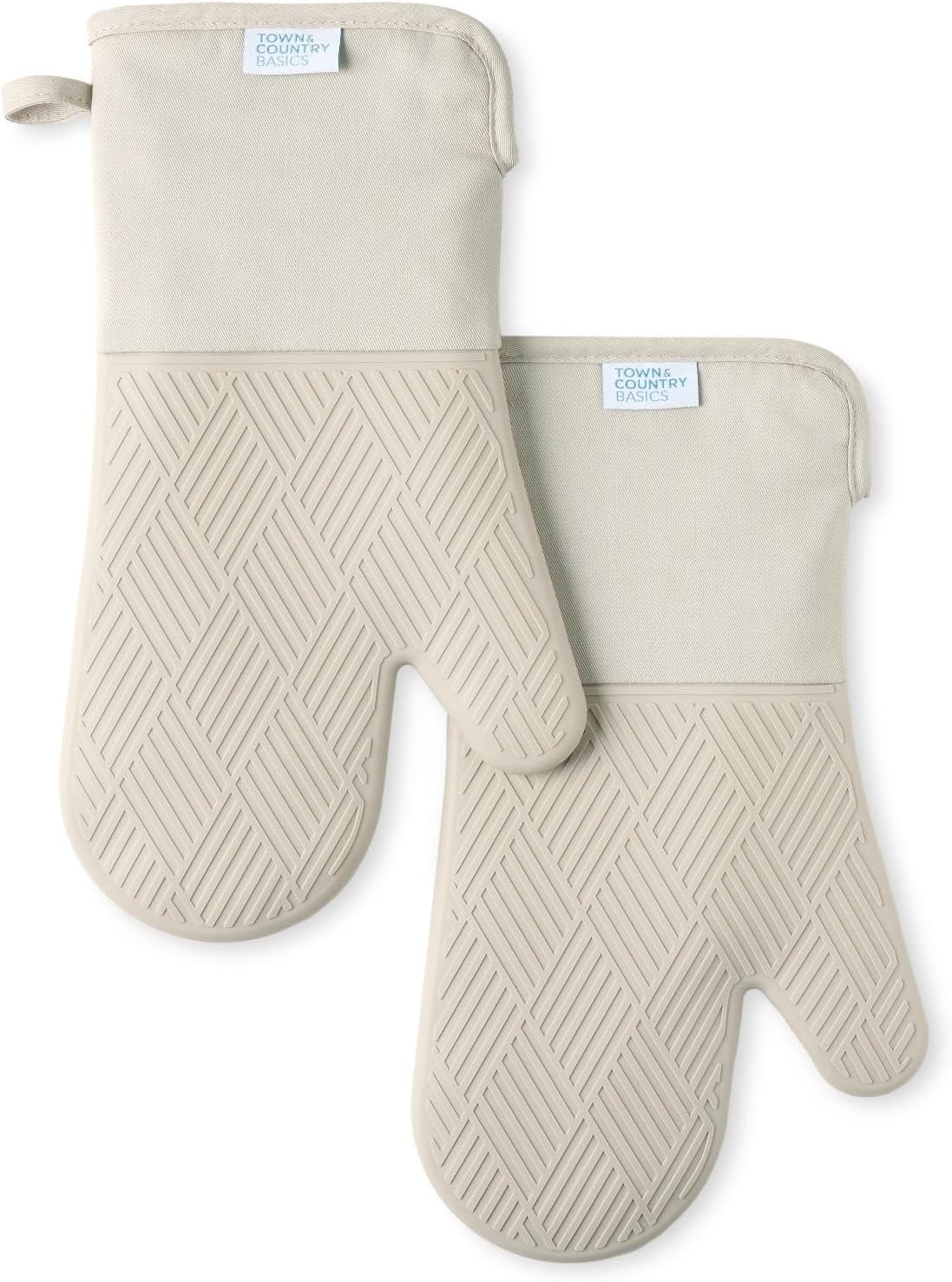 TOWN COUNTRY BASICS Silicone Oven Mitt 2-Pack Set