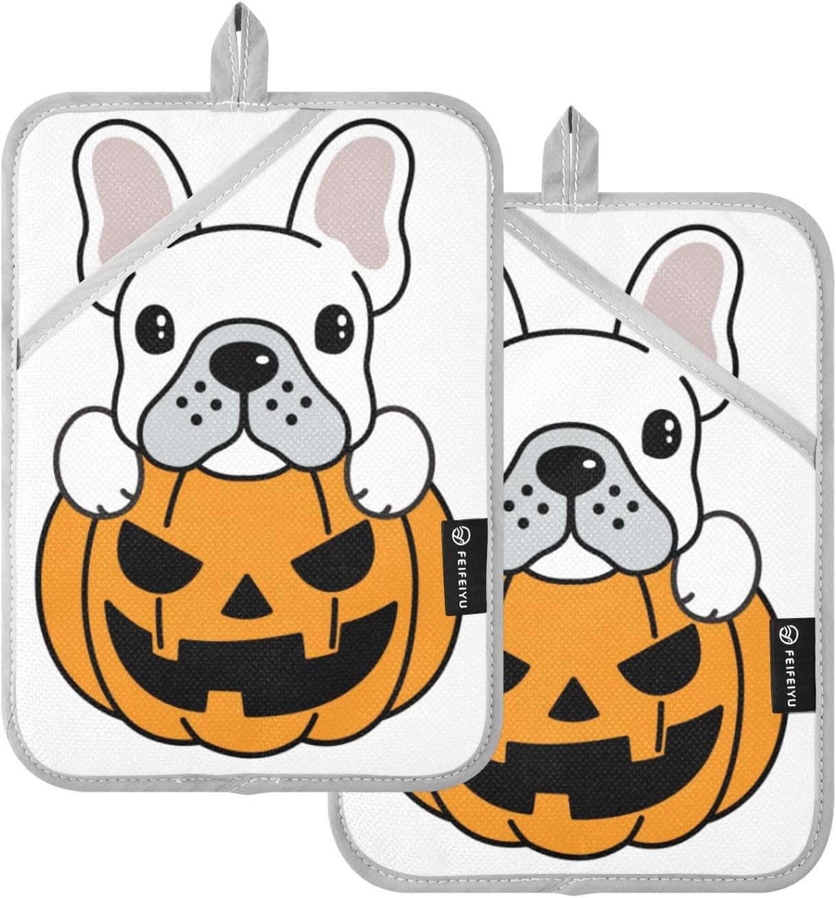 Pumpkin Pot Holder Set for Halloween