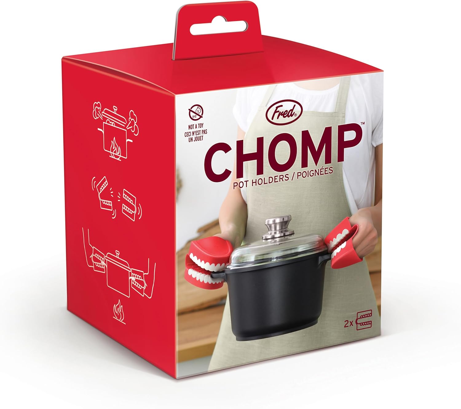 Genuine Fred Chomp Pot Holders Set of 2