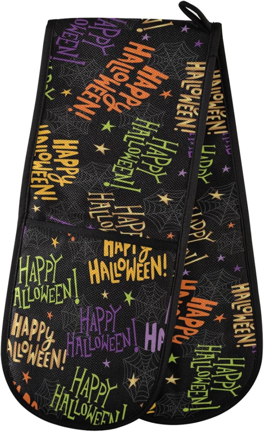 ZZXXB Happy Halloween Heat-Resistant Oven Mitts for Kitchen Use