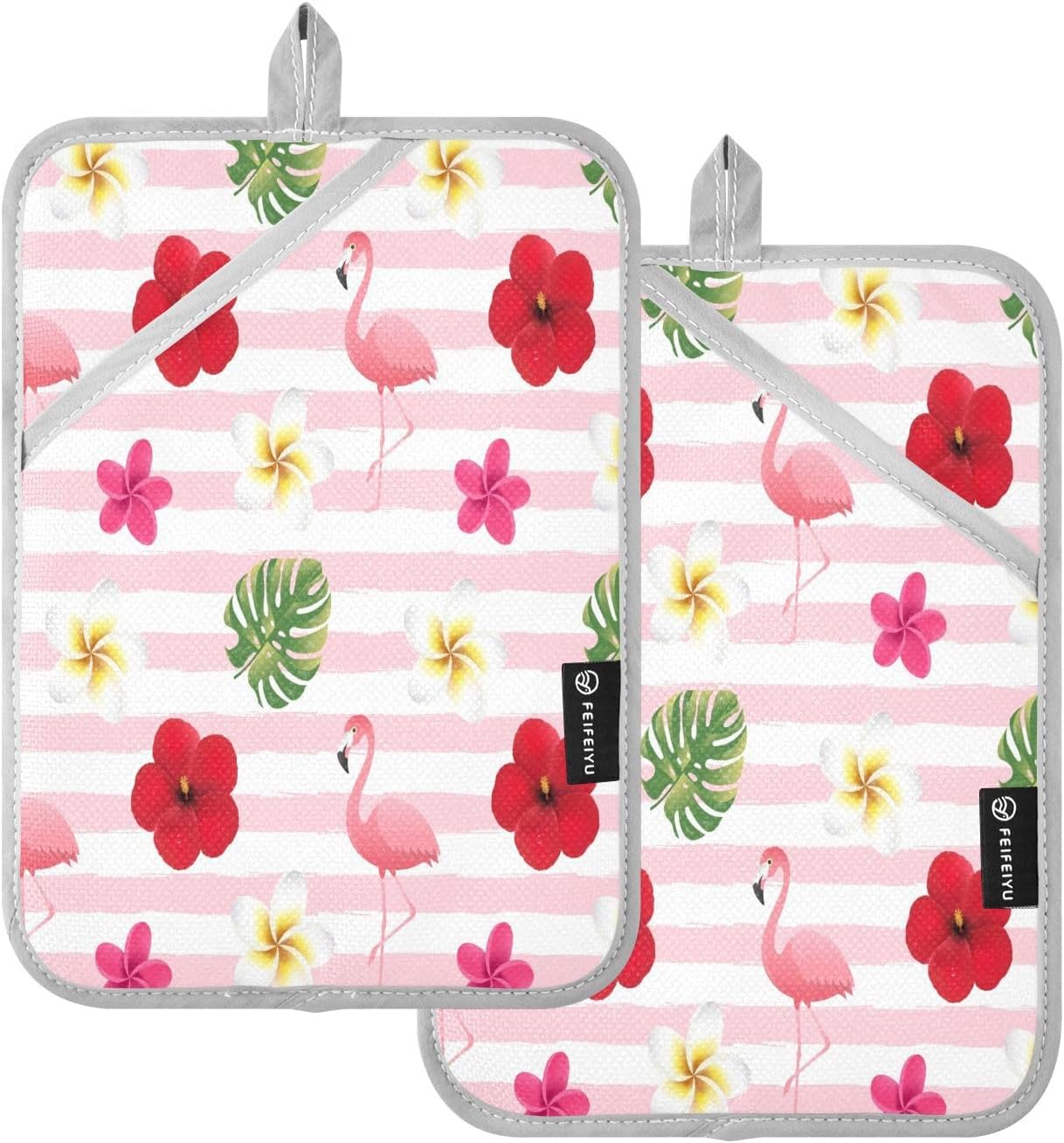 Kcldeci 2 Pack Heat Resistant Oven Mitts and Pot Holders