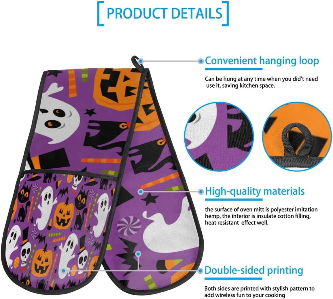 Funny Halloween Oven Gloves for Baking BBQ