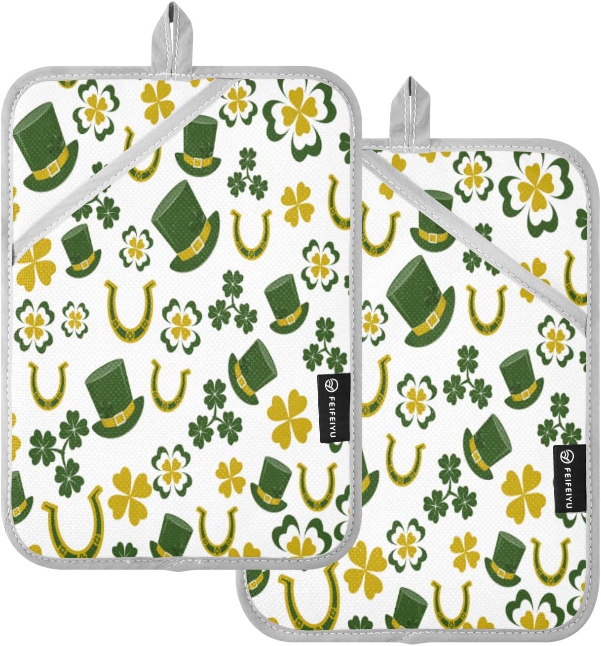 St Patricks Heat-Resistant Oven Mitt Set of 2