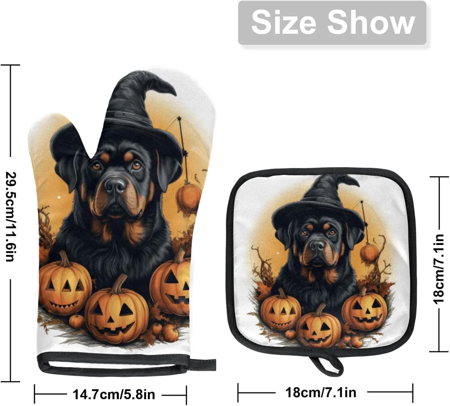 Trick or Treat Halloween Oven Mitt Set