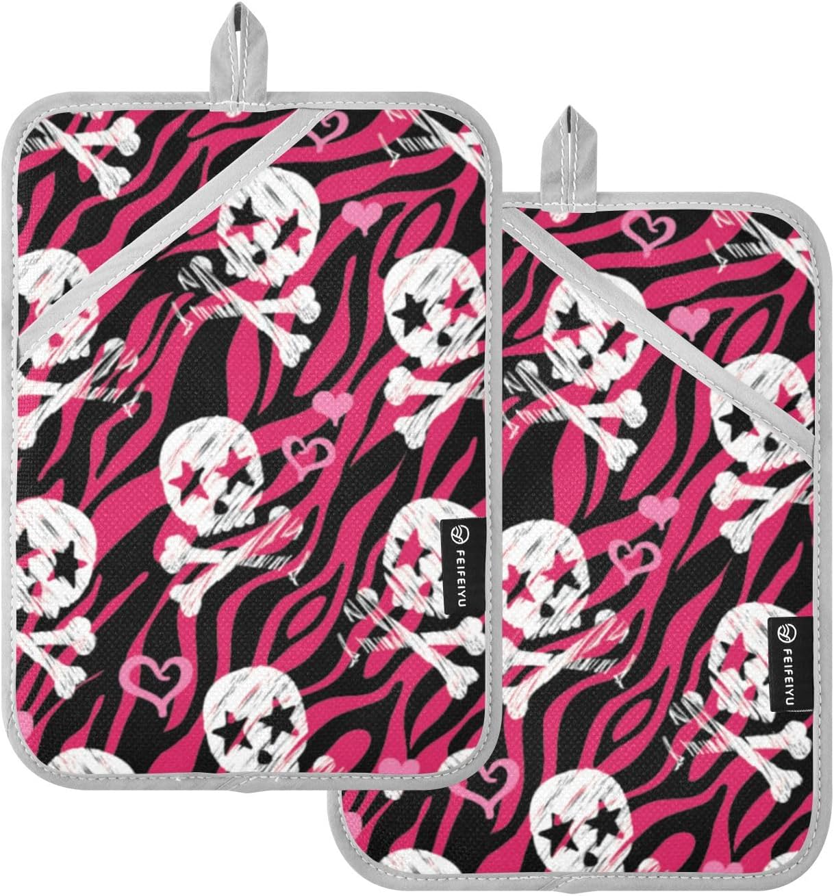 Trick or Treat Safe Spooky Halloween Potholders