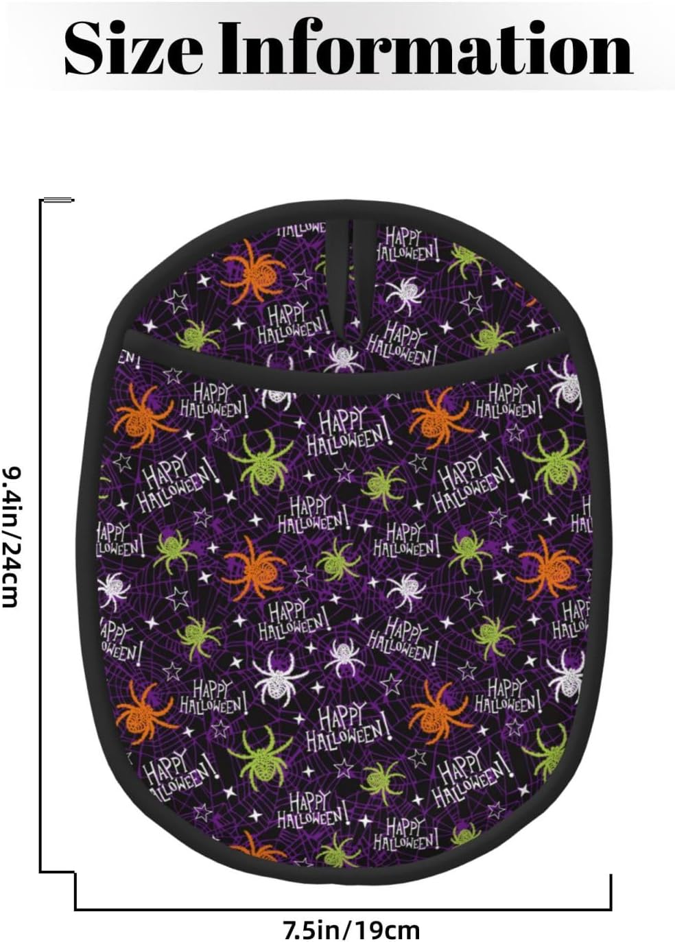 Halloween Pot Holders for Kitchen Heat Resistant Oven Mitts with Pocket