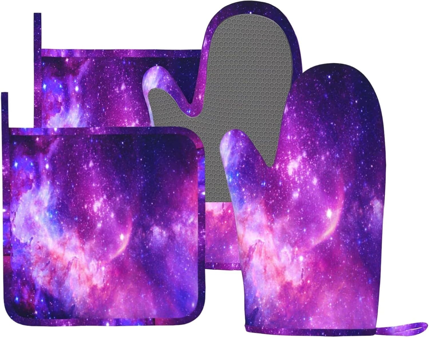 Galaxy Oven Mitts Set