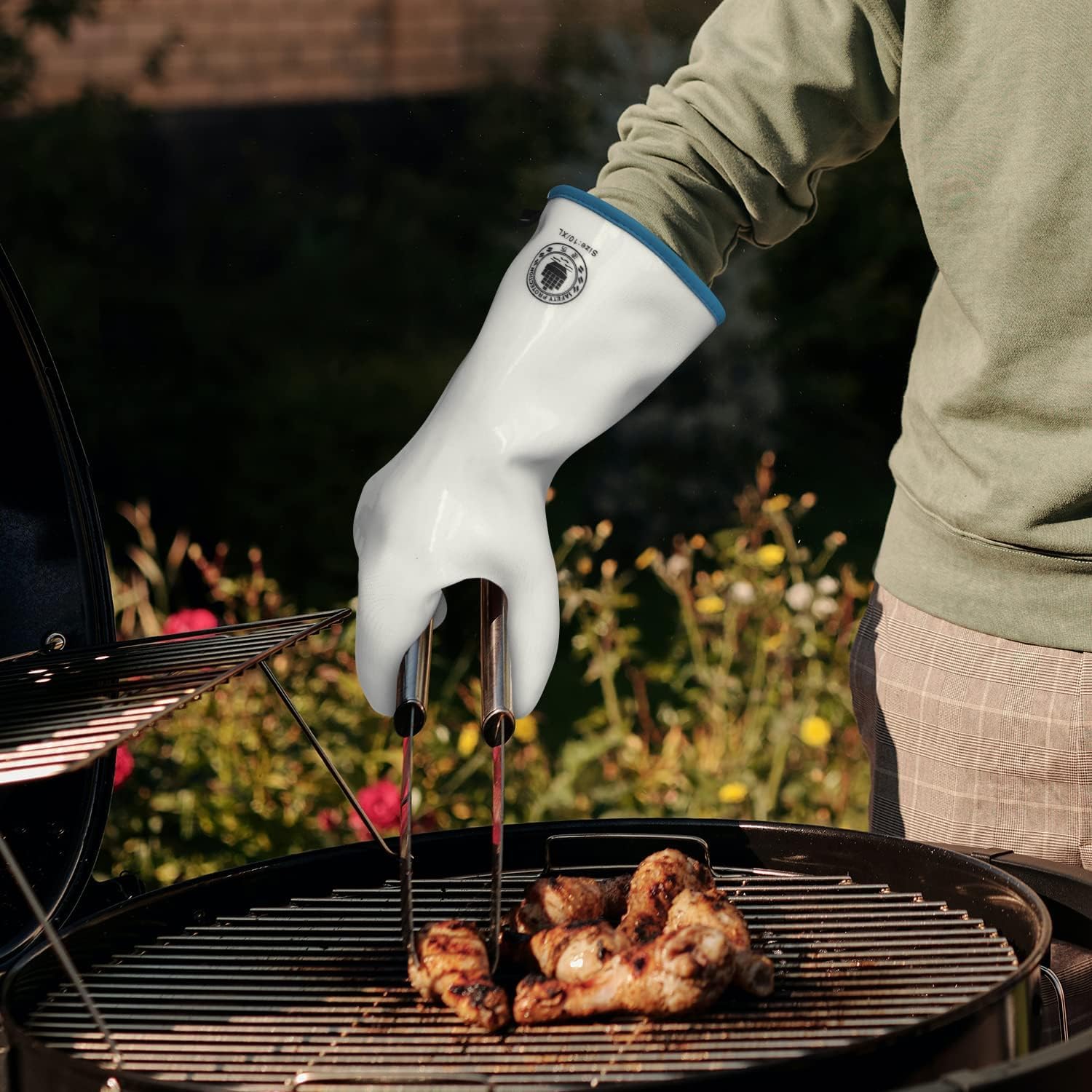 Barbecue Mitts Silicone Oven Gloves Heat Resistant Waterproof Food Grade