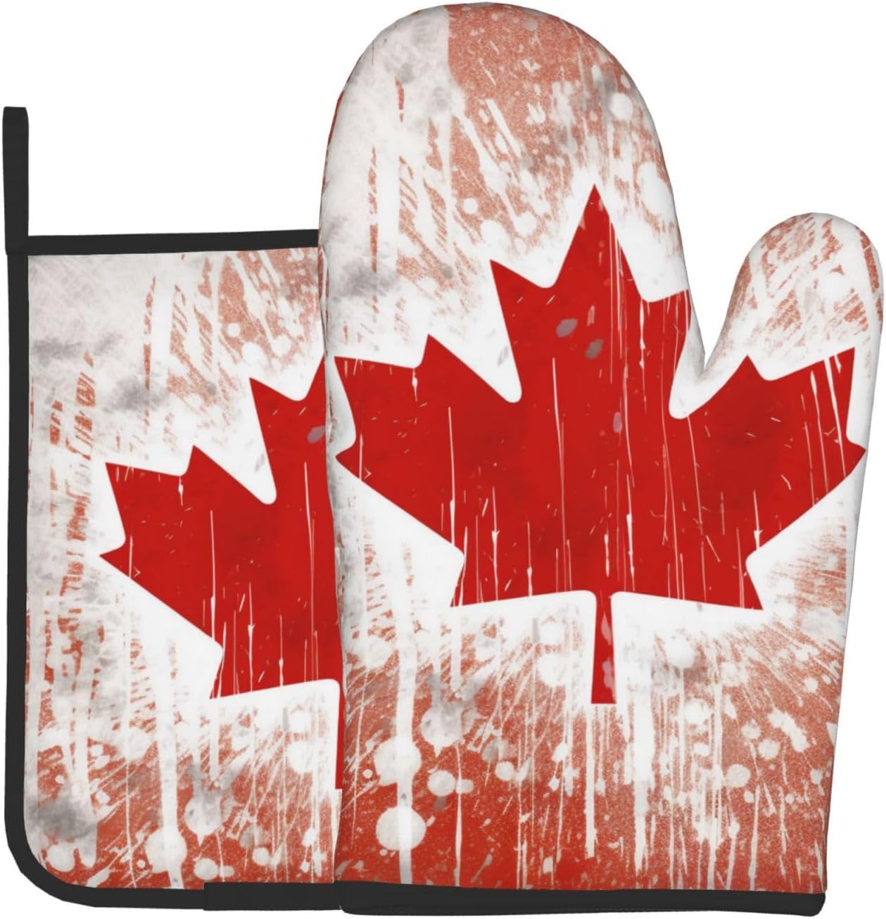 Canada Flag Oven Mitts Pot Holders Set