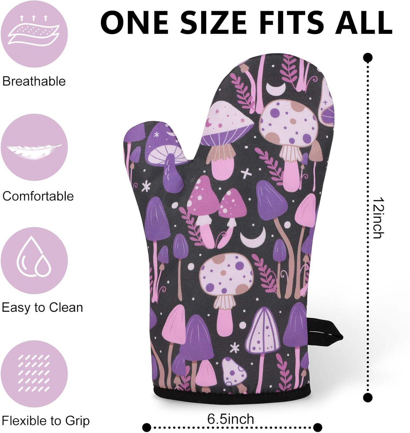 Miracu Oven Mitts Quirky Mushroom Gifts for Women