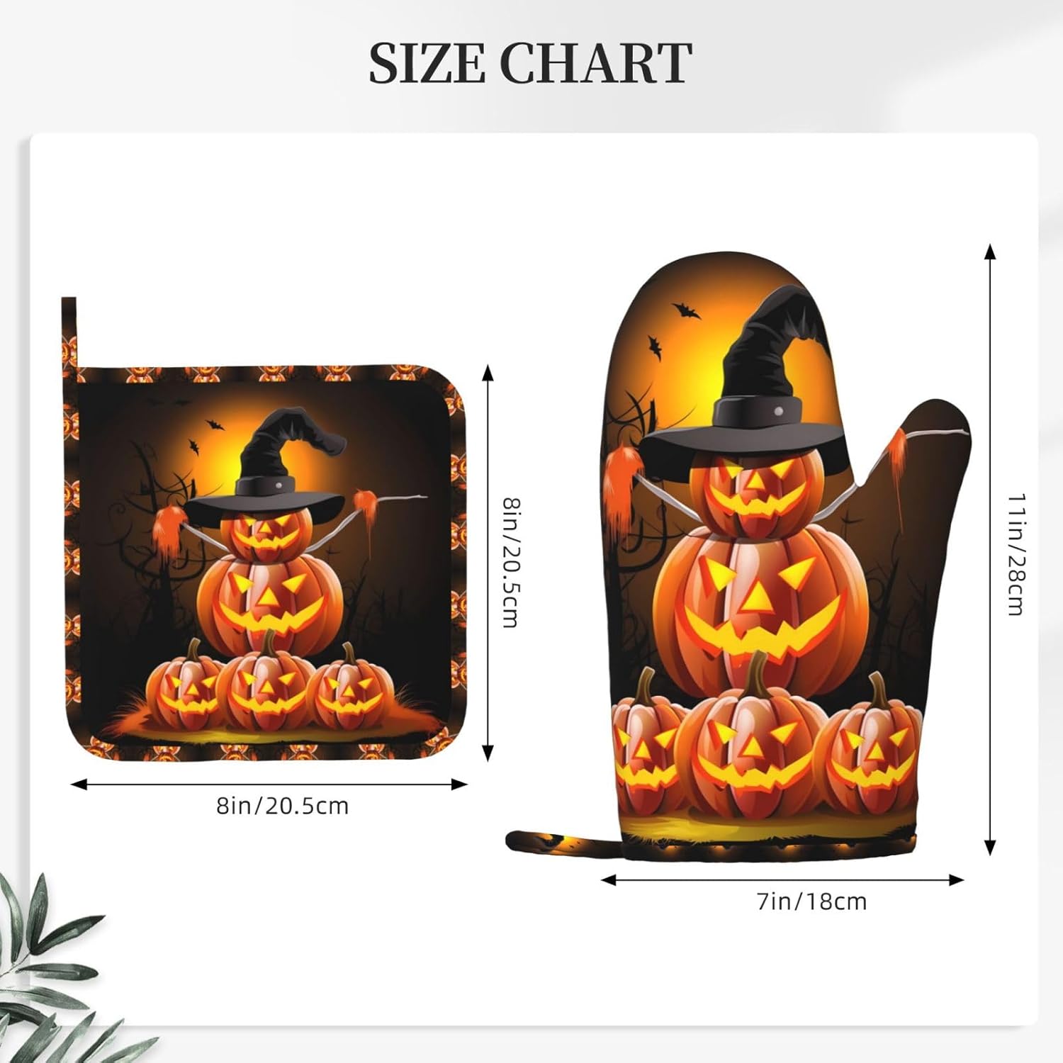 Halloween Oven Mitts Pot Holders