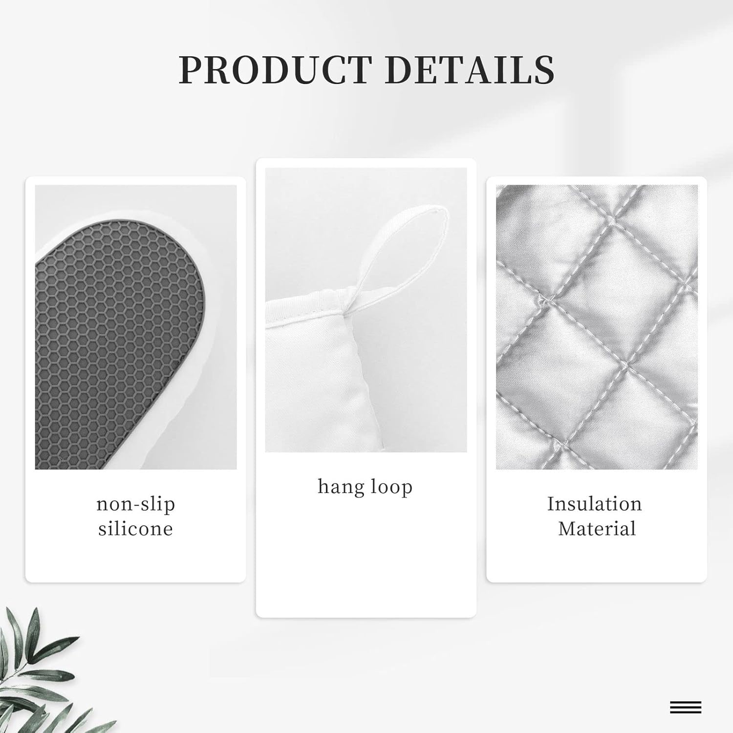 Premium Heat-Resistant Oven Mitts Set of 4