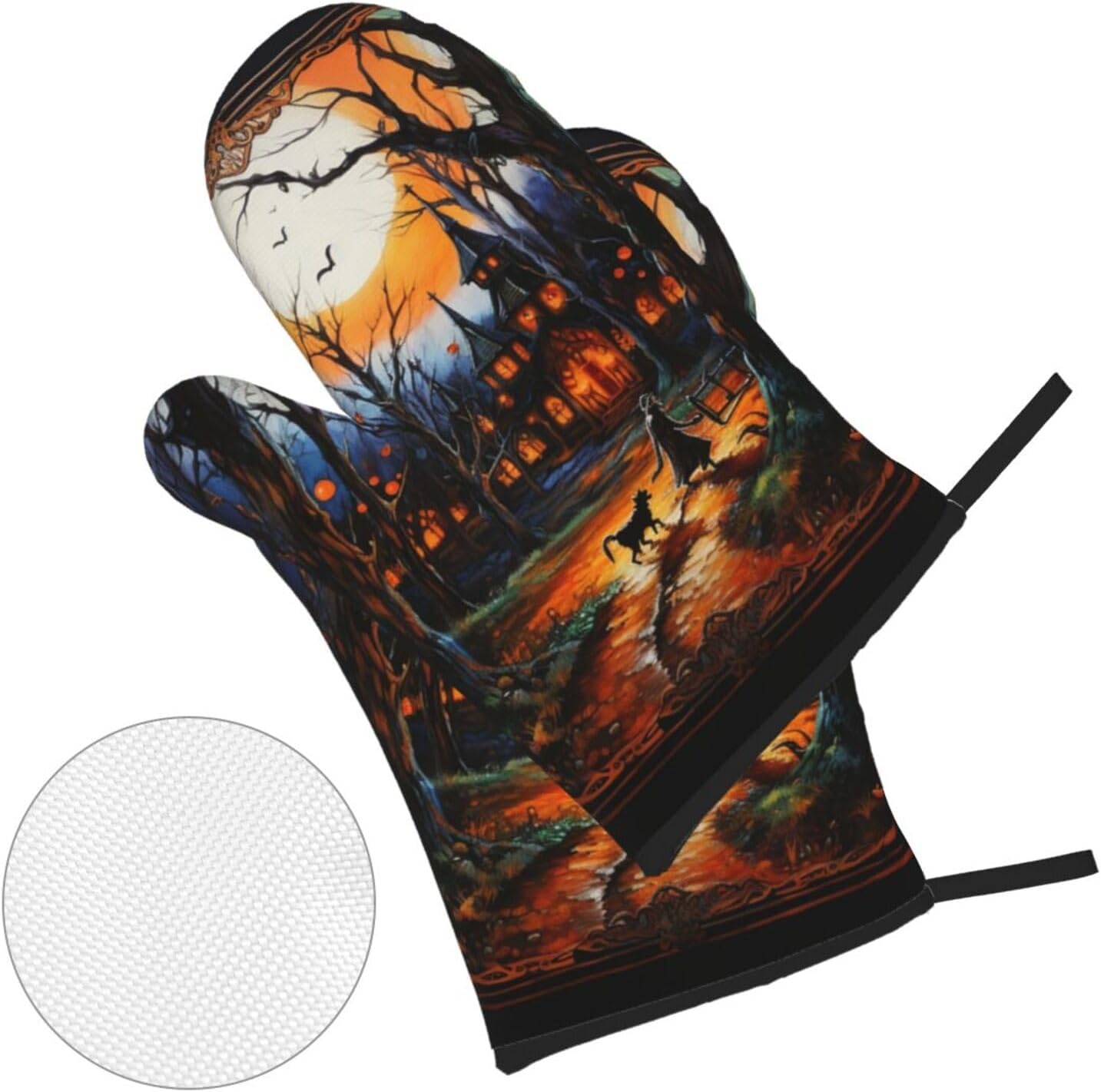 Heat-Resistant Oven Mitts Set for Baking Cooking