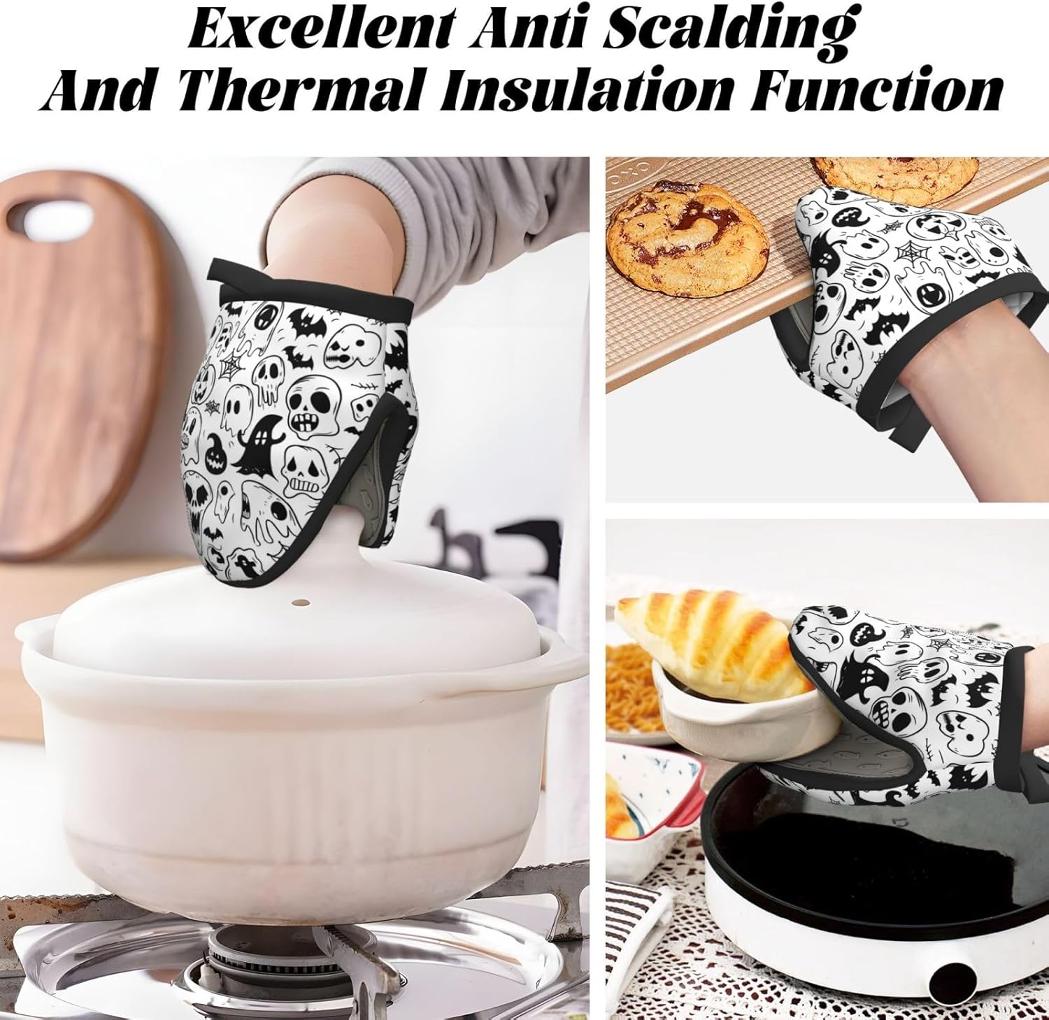 Mini Silicone Oven Mitts for Safe Cooking