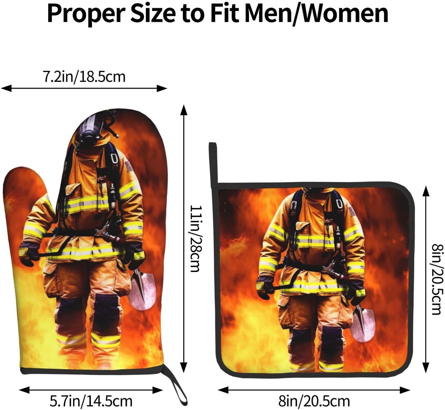 Oven Mitts Pot Holders Set Heat-Resistant for Kitchen Use