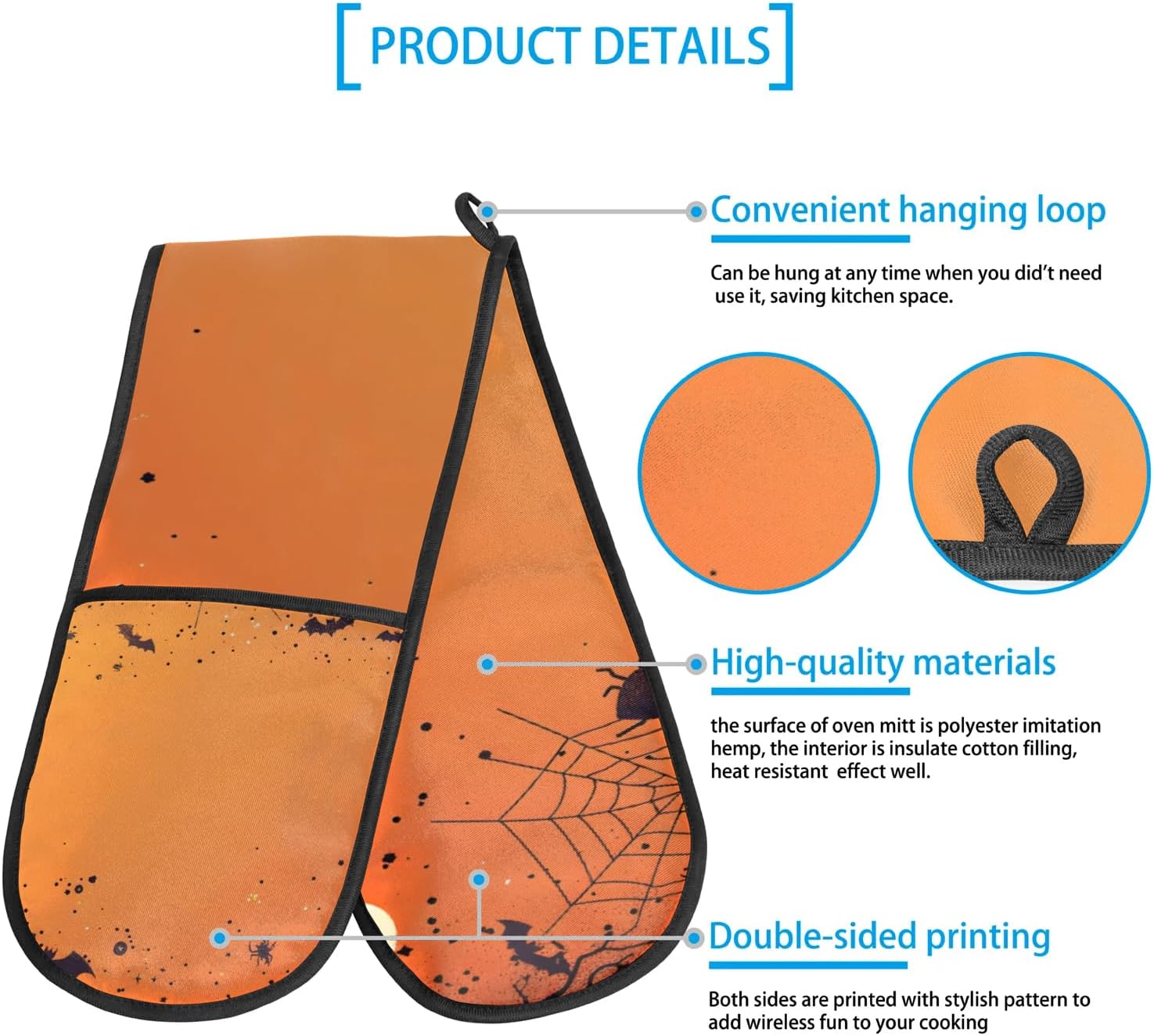 Halloween Spooky Double Oven Mitt