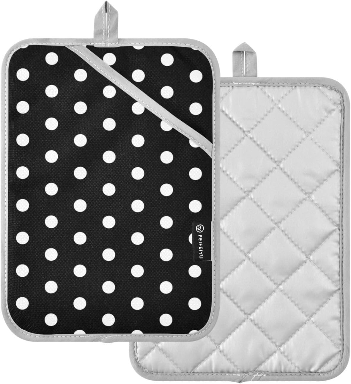 Dalzium Potholder Polka Dots Set Heat-Resistant