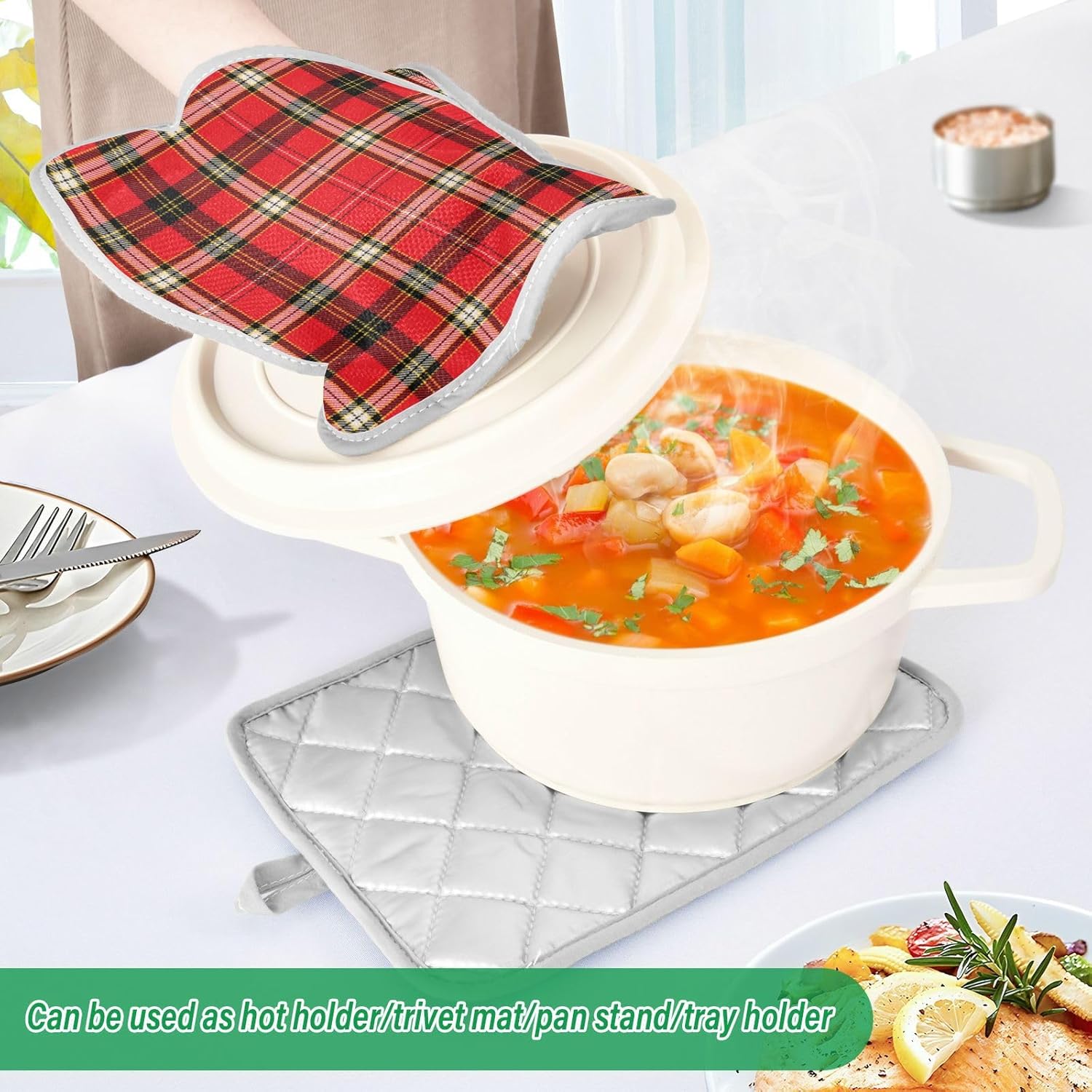 KBrilliant Heat-Resistant Potholders