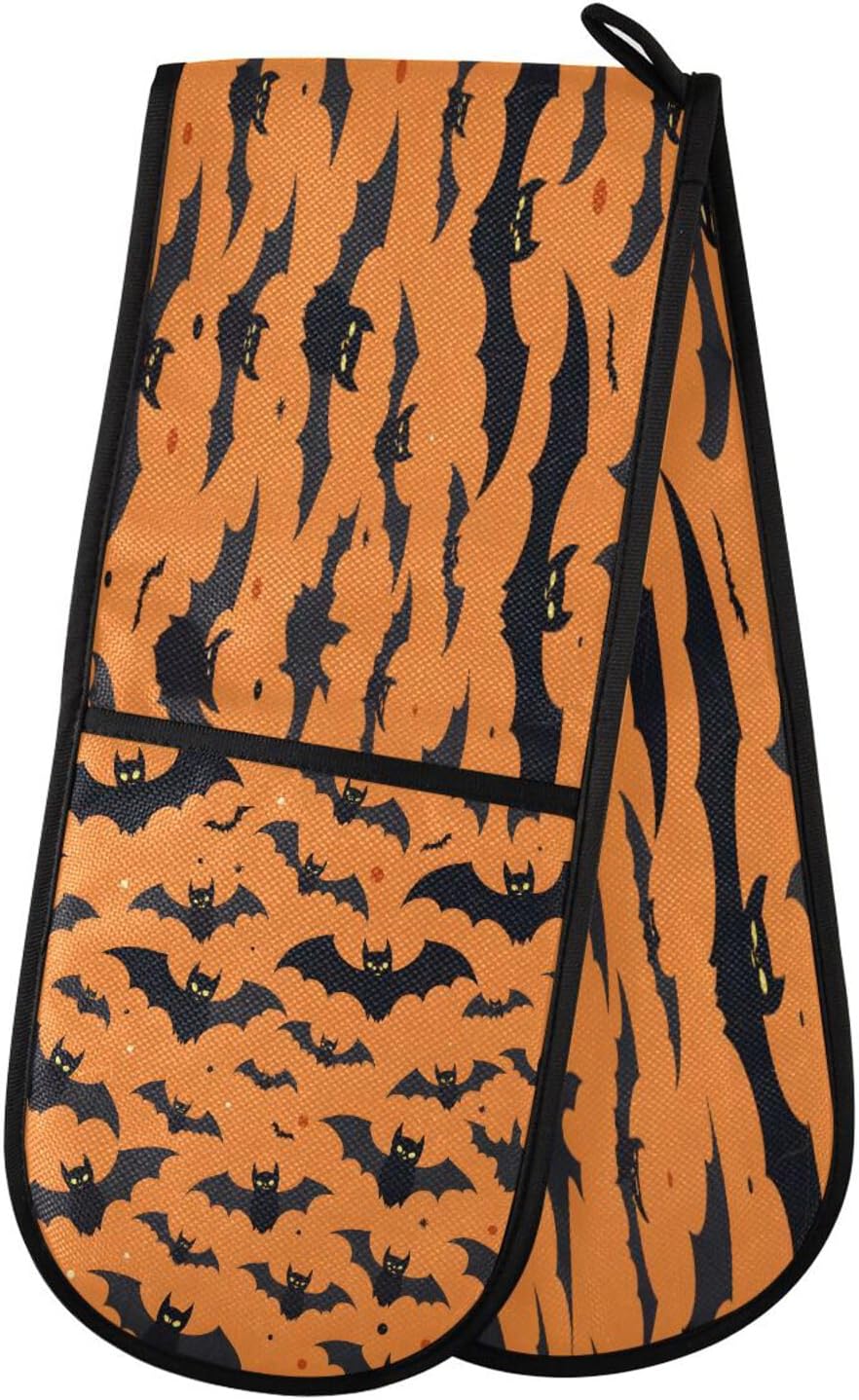 Premium Heat-Resistant Halloween Oven Mitts for Bakers Grillers