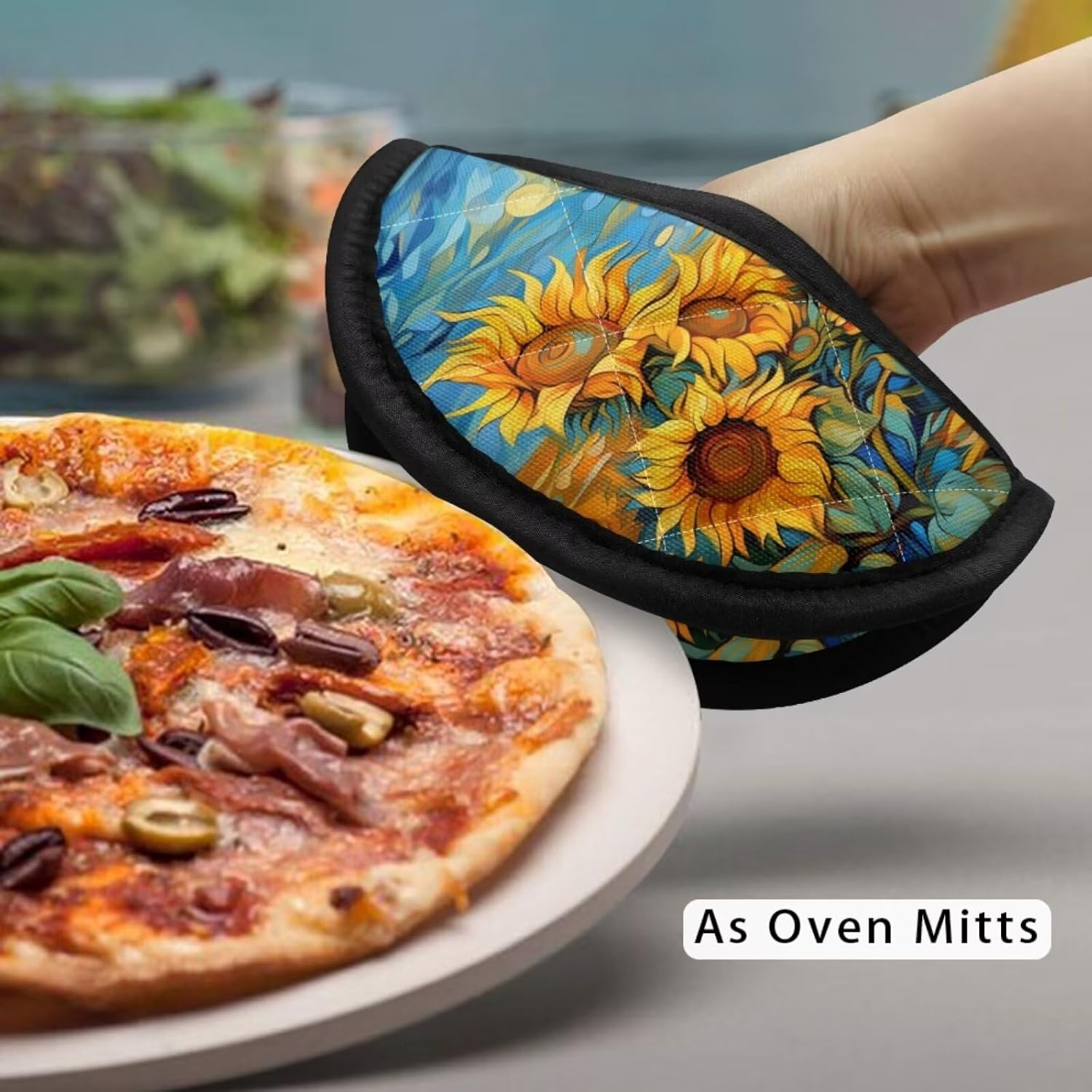 Revolutionary Kitchen Design Heat-Blocking Oven Mitts for Safe Cooking