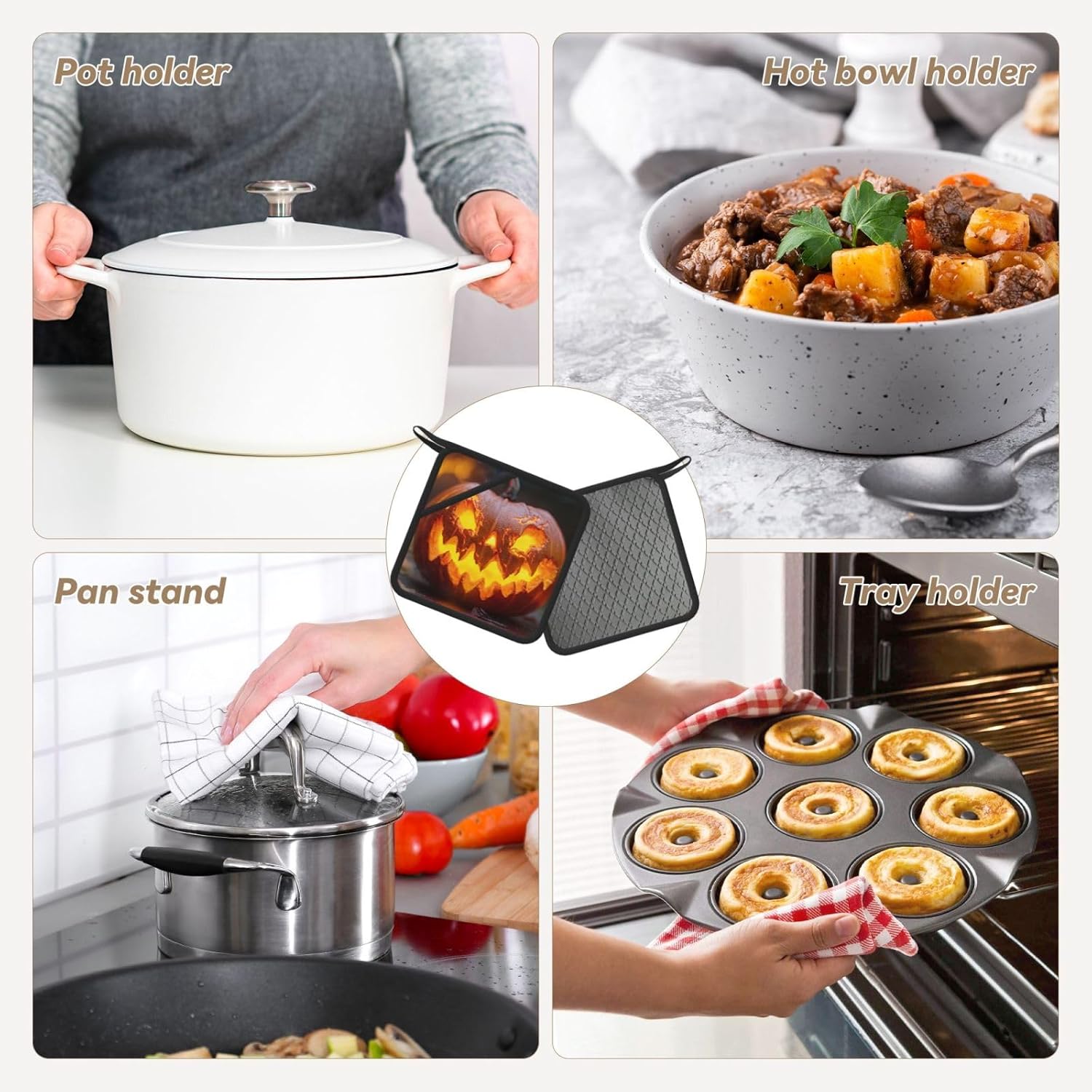 Bring Safe Cooking to Your Halloween Party with Ruzoap Silicone Anti-Hot Pads