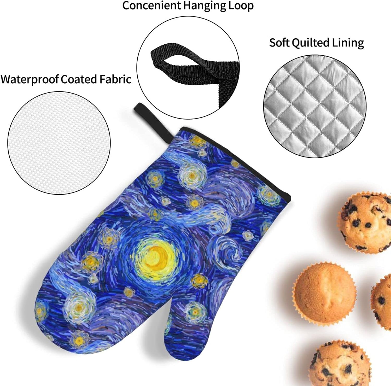 Safe Oven Mitt Set - Non-Slip Heat-Resistant for BBQ and Cooking