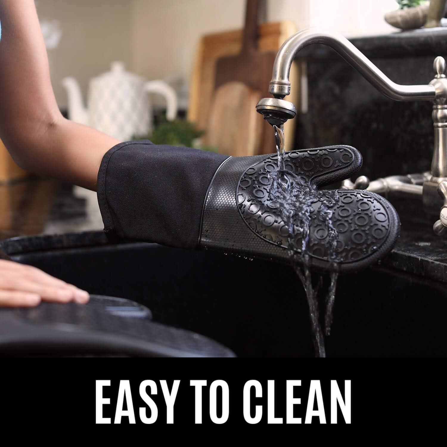 Silicone Oven Mitts BundleHot-Air Resistant Kitchen Gloves 100 Safe Durable