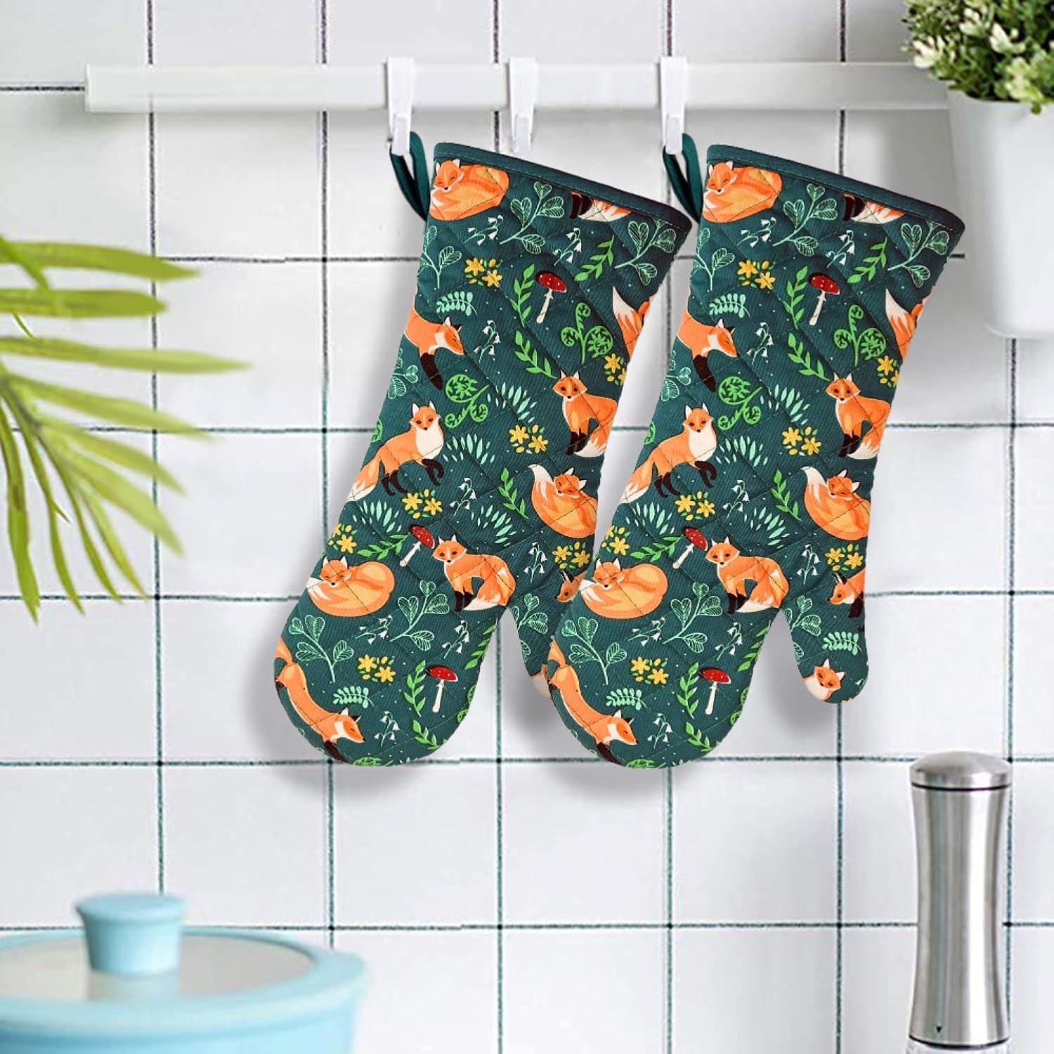 Heat-Resistant Kitchen Oven Mitts